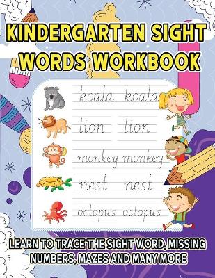 Book cover for Kindergarten Sight Words Workbook