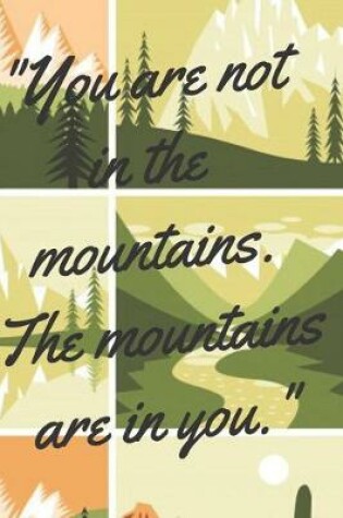 Cover of You Are Not In The Mountains. The Mountains Are In You.