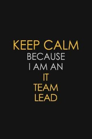 Cover of I Can't Keep Calm Because I Am An IT Team Lead
