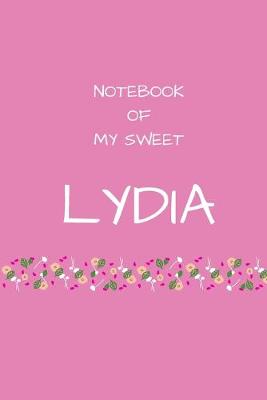 Book cover for Notebook of my sweet Lydia