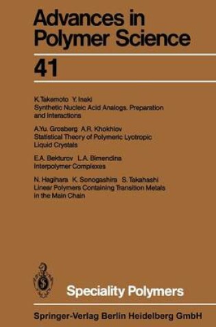 Cover of Speciality Polymers