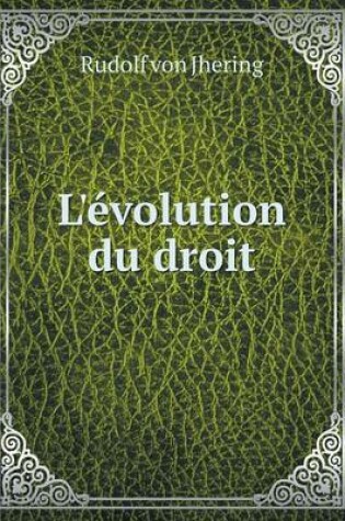 Cover of L'évolution du droit