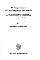 Book cover for Bildungschancen Und Bildungswege Von Frauen