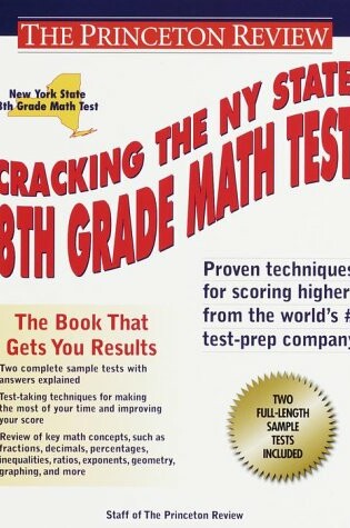 Cover of Cracking the New York State 8th Grade Math Test