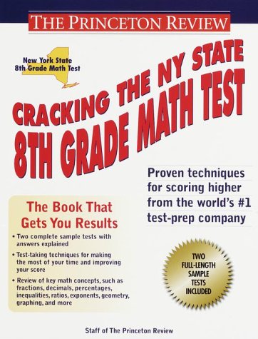 Book cover for Cracking the New York State 8th Grade Math Test