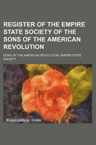 Cover of Register of the Empire State Society of the Sons of the American Revolution