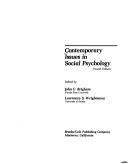 Book cover for Contemporary Issues in Social Psychology