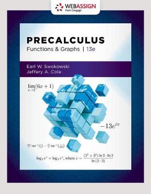 Book cover for Webassign Printed Access Card for Swokowski/Cole's Precalculus: Functions and Graphs, Single-Term