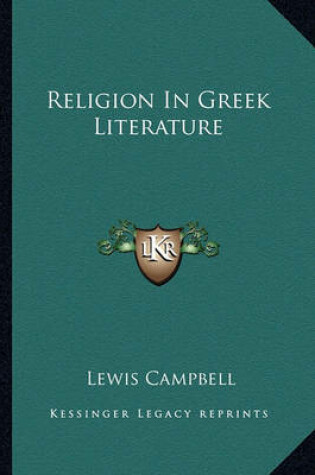 Cover of Religion in Greek Literature