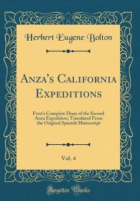 Book cover for Anza's California Expeditions, Vol. 4