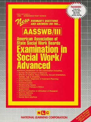 Book cover for ASWB Examination In Social Work a Advanced Generalist (ASWB/III)