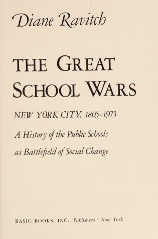 Cover of The Great School Wars