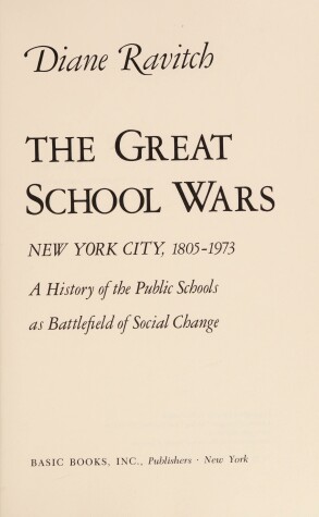 Book cover for The Great School Wars