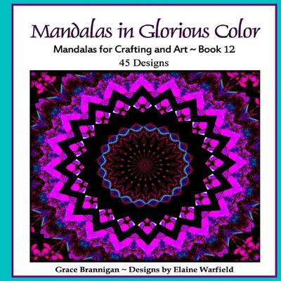 Book cover for Mandalas in Glorious Color Book 12