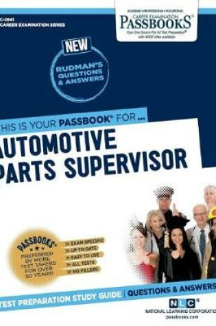 Cover of Automotive Parts Supervisor (C-2841)