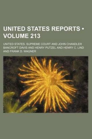 Cover of United States Reports (Volume 213)