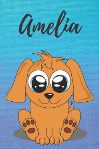 Cover of Amelia dog coloring book / notebook / journal / diary