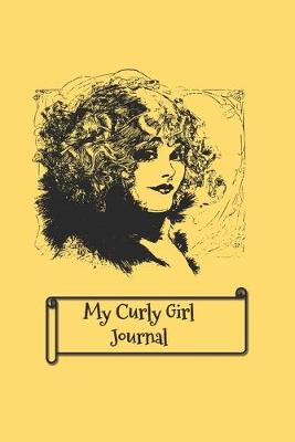 Book cover for Curly Hair diary - vintage design