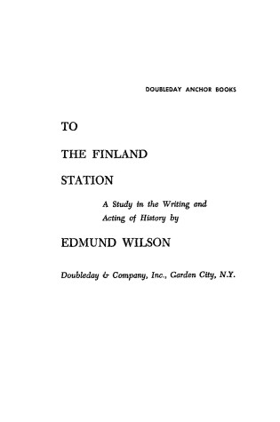 Cover of To the Finland Station