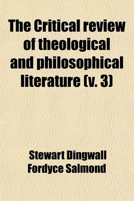 Book cover for The Critical Review of Theological & Philosophical Literature (Volume 3)