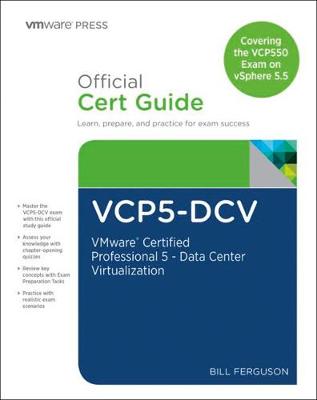 Book cover for VCP5-DCV Official Certification Guide (Covering the VCP550 Exam)