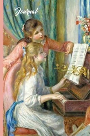 Cover of Auguste Renoir Two Girls at the Piano Vintage Art Journal