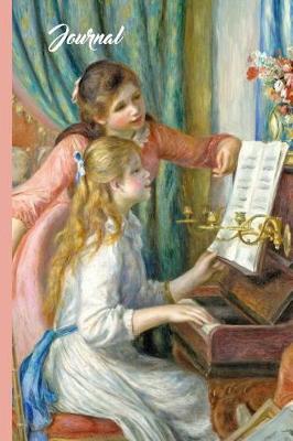 Book cover for Auguste Renoir Two Girls at the Piano Vintage Art Journal