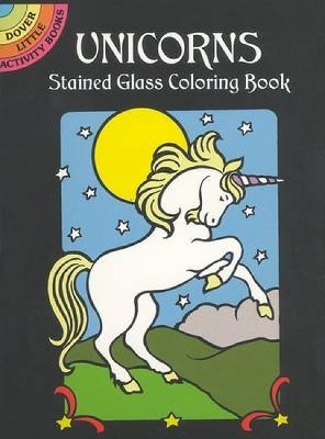 Book cover for Unicorns Stained Glass Colouring Book