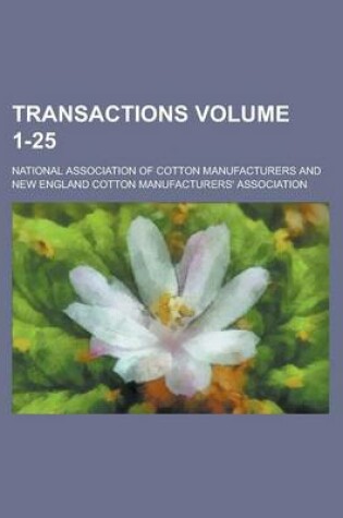 Cover of Transactions Volume 1-25