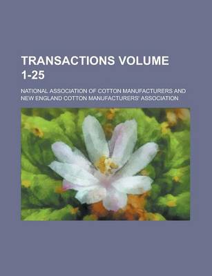 Book cover for Transactions Volume 1-25