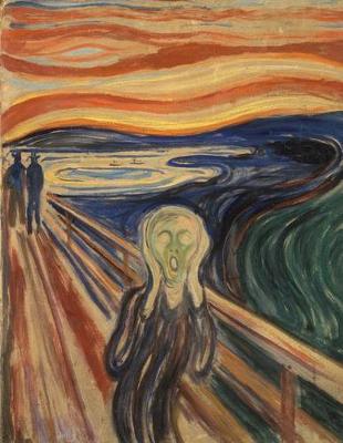 Book cover for The Scream, Edvard Munch. Blank Journal