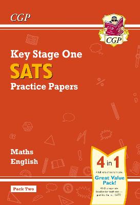 Book cover for KS1 Maths and English SATS Practice Papers Pack (for the 2023 tests) - Pack 2