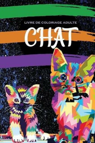 Cover of chat livre de coloriage adulte