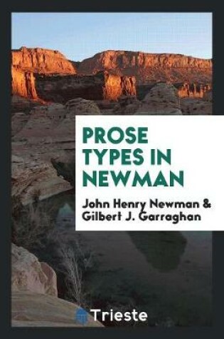 Cover of Prose Types in Newman