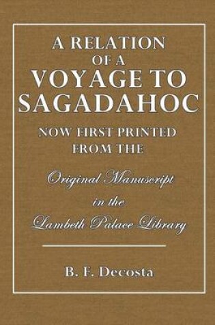 Cover of A Relation of a Voyage to Sagadahoc