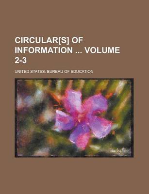 Book cover for Circular[s] of Information Volume 2-3