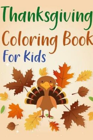 Cover of Thanksgiving Coloring Book For Kids