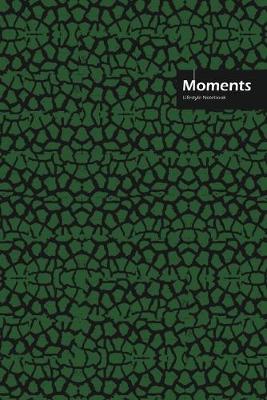 Cover of Moments Lifestyle, Animal Print, Write-in Notebook, Dotted Lines, Wide Ruled, Medium Size 6 x 9 Inch, 288 Pages (Green)