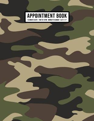 Book cover for Camo Appointment Book