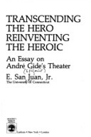 Cover of Transcending the Hero - Reinventing the Heroic
