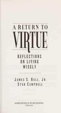 Book cover for A Return to Virtue
