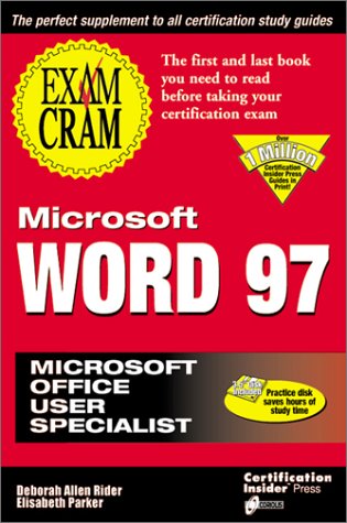 Book cover for Microsoft Word 97 Exam Cram