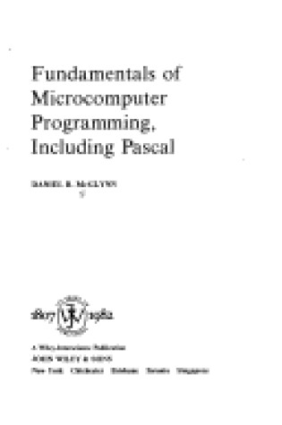 Cover of Fundamentals of Microcomputer Programming