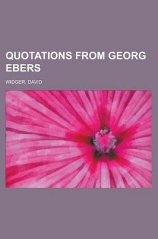 Cover of Quotations from Georg Ebers