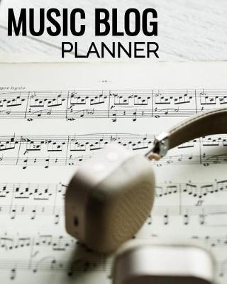Book cover for Music Blog Planner