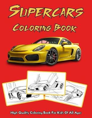 Book cover for Supercars Coloring Book