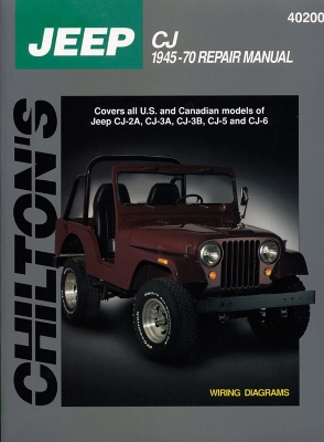 Book cover for Jeep CJ (45 - 70) (Chilton)