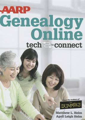 Book cover for AARP Genealogy Online Tech to Connect