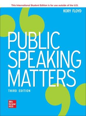 Book cover for Public Speaking Matters ISE