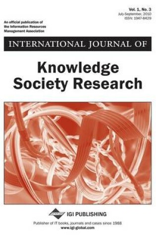 Cover of International Journal of Knowledge Society Research